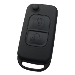 Mercedes - Benz 2 button flip key remote key blank with 2 track HU64 blade