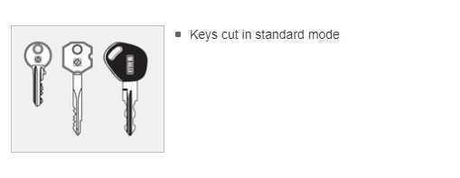 Keys for cutting with Rekord