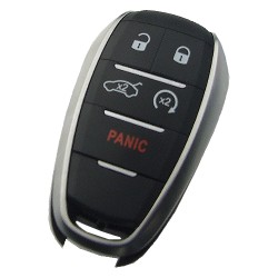 Alfa Romeo 4+1 button remote key shell without logo - 1