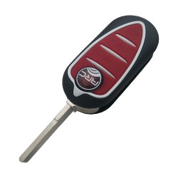 Alfa Romeo Mitto 3 Button Flip Remote Key (Mitto Delphi) (AfterMarket) (433 MHz, PCF7946) - 2