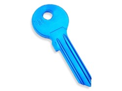 Aluminium Key Blank Blue - 1