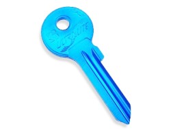 Aluminium Key Blank Blue - 2