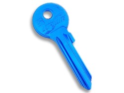 Aluminium Key Blank Blue - 2