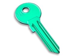 Aluminium Key Blank Green - 1