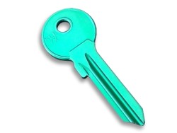 Aluminium Key Blank Green - 1