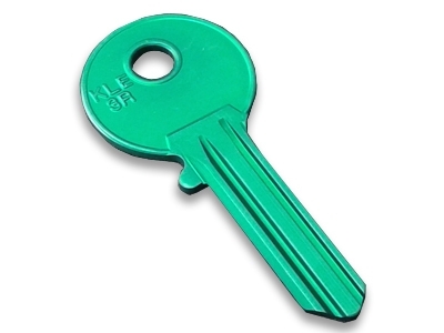 Aluminium Key Blank Green - 1