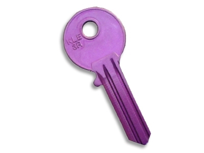 Aluminium Key Blank Purple - 1