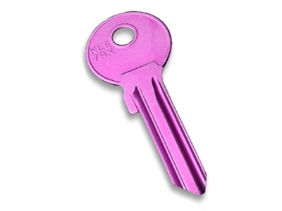 Aluminium Key Blank Purple - 1