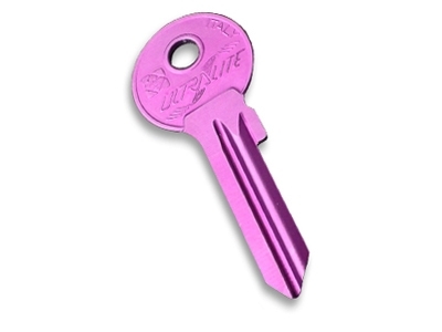 Aluminium Key Blank Purple - 2