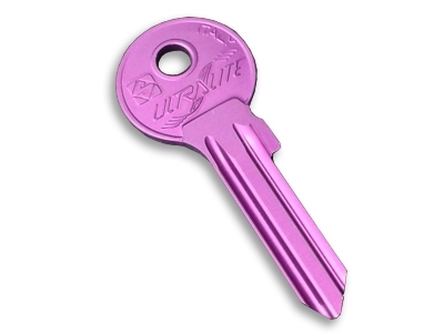 Aluminium Key Blank Purple - 2