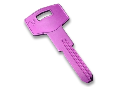 Aluminium Key Blank Purple - 1