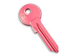 Aluminium Key Blank Red - 1