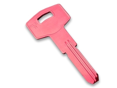 Aluminium Key Blank Red - 1