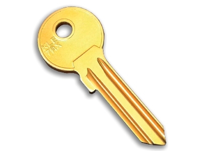 Aluminium Key Blank Yellow - 1