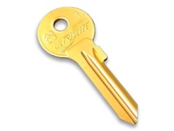 Aluminium Key Blank Yellow - 2