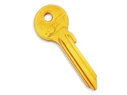 Aluminium Key Blank Yellow - 2