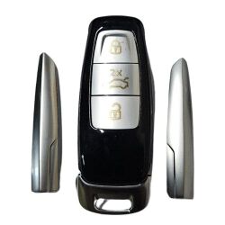 Audi 3 button remote key blank with blade no badge - 1