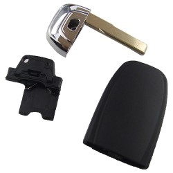 Audi 3+1 button remote key blank with battery part with blade with 2.0cm - 3