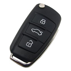 Audi MQB 3 button flip remote key with AES48 chip-434mhz ASK model - Audi