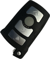 Bmw 4 Buton Smart Key Shell Battery holder is on the back of the key shell - Bmw