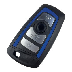 Bmw 4 Buttons Smart Card Key Shell Blue Cas4 - Bmw
