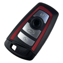 Bmw 4 Buttons Smart Key Shell Red Cas4 - Bmw