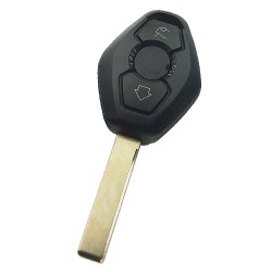 BMW CAS2 Remote Key 3 Buttons 433MHz PCF7942 Transponder - Bmw