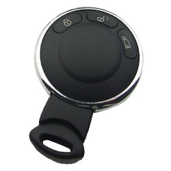 Bmw MINI 3 button remote key blank with battery clamp on back side no logo - Mini Cooper