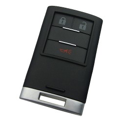 Cadillac 2+1 button remote key blank with blade - 1