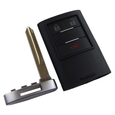 Cadillac 2+1 button remote key blank with blade - 3