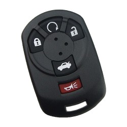 Cadillac Smart key shell with 4+1 buttons - Cadillac
