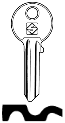 CCS206 Key Blank - 1