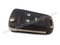 Chevrolet 4 Buton Sustalı Anahtar Kabı - Chevrolet