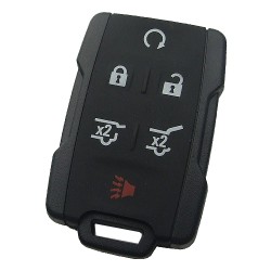 Chevrolet 6 button remote key shell the side part is black - Chevrolet