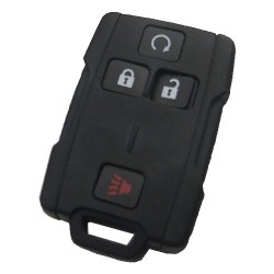 Chevrolet black 4 button remote key shell the side part is black - Chevrolet