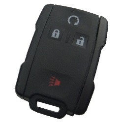 Chevrolet black 4 button remote key shell the side part is black - Chevrolet