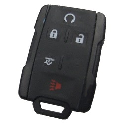 Chevrolet black 5 button remote key shell the side part is black - Chevrolet