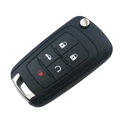 Chevrolet 5 Button Flip Remote Key (AfterMarket) (315 MHz, ID46) - 3