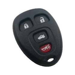 Chevrolet Gmc Key Shell 4 Buttons Sedan Trunk Type - Chevrolet