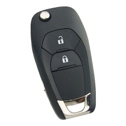 Chevrolet HU100 Remote key shell with 2 buttons - Chevrolet