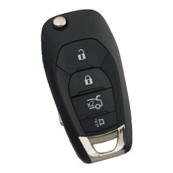 Chevrolet HU100 Remote key shell with 4 buttons - Chevrolet