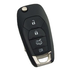 Chevrolet - Chevrolet HU100 Remote key shell with 4 buttons