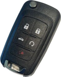 Chevrolet Remote Key 4+1 Buttons (Aftermarket) (433 MHz, ID46) - Chevrolet