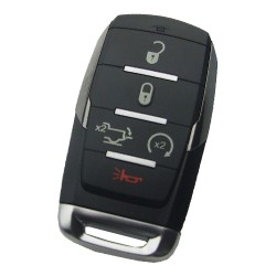 Chrysler 4+1 button key shell with key blade - Chrysler