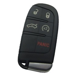 Chrysler 4+1 button remote key shell with blade - Chrysler