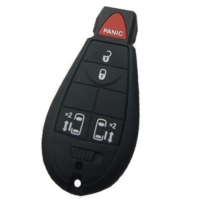 Chrysler Dodge Jeep 4+1 Buttons remote key shell - 1