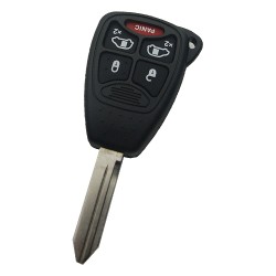 Chrysler Dodge Jeep 5-Button Remote Head Key Shell - Chrysler