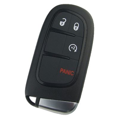 Chrysler Dodge Jeep Smart Remote Key Shell 3+1 Button Auto Start Type - 1