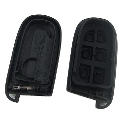 Chrysler Jeep Dodge 2 button remote key shell with blade - 3