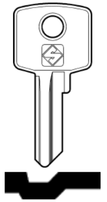 CIS2 Key Blank - 1
